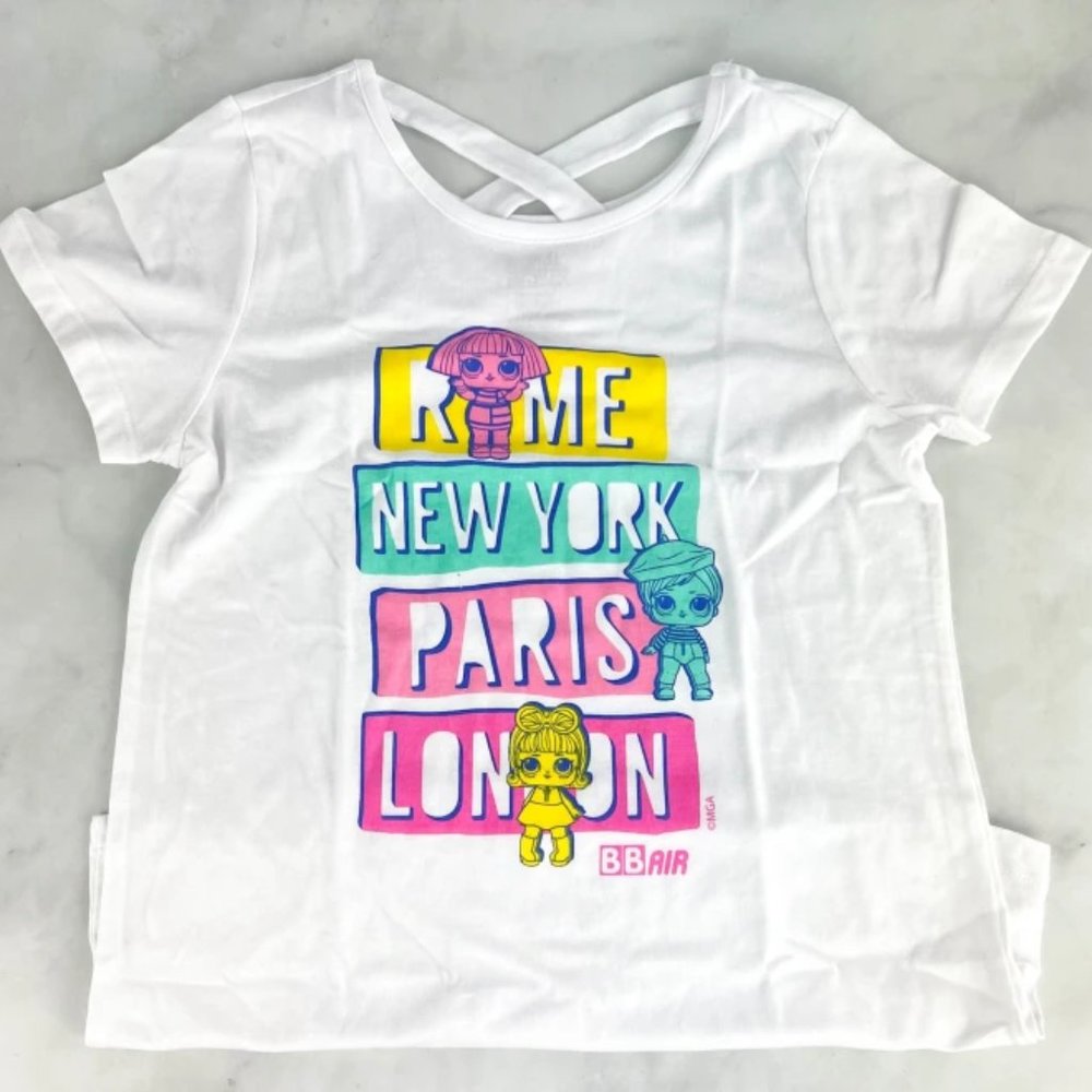 L.O.L. Surprise! Born 2 Travel Lattice Back Girls Tee